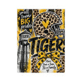 Tigers Leopard Print Football Blanket — "Small Town Big Pride" Velveteen Microfiber