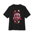 Graphic Tee — Red & Gray Portrait Face Design