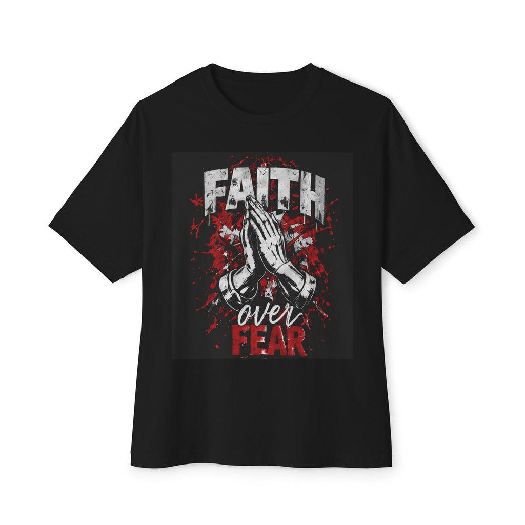 Faith Over Fear T‑Shirt — Praying Hands Christian Tee
