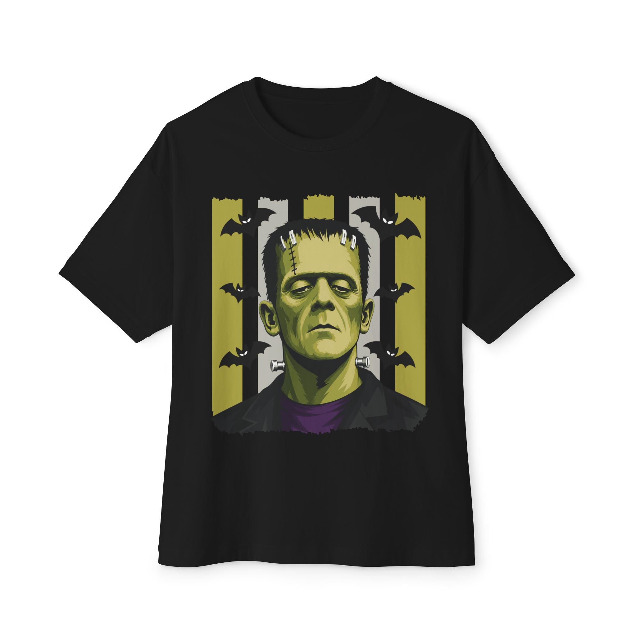 Frankenstein Portrait Tee — Retro Horror Monster Graphic T-Shirt