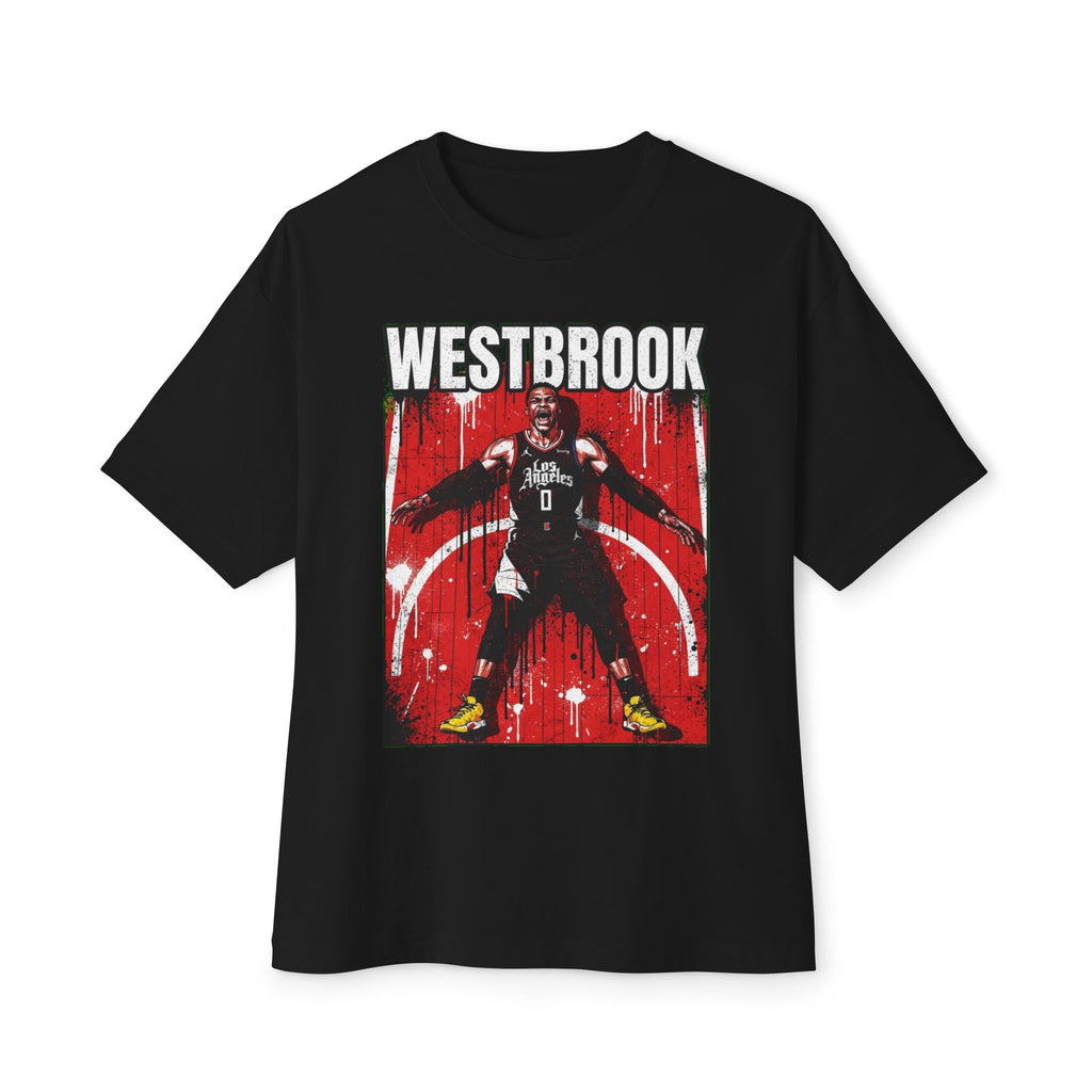 Basketball Player Graphic Tee — "Westbrook" Retro Hoop Streetwear