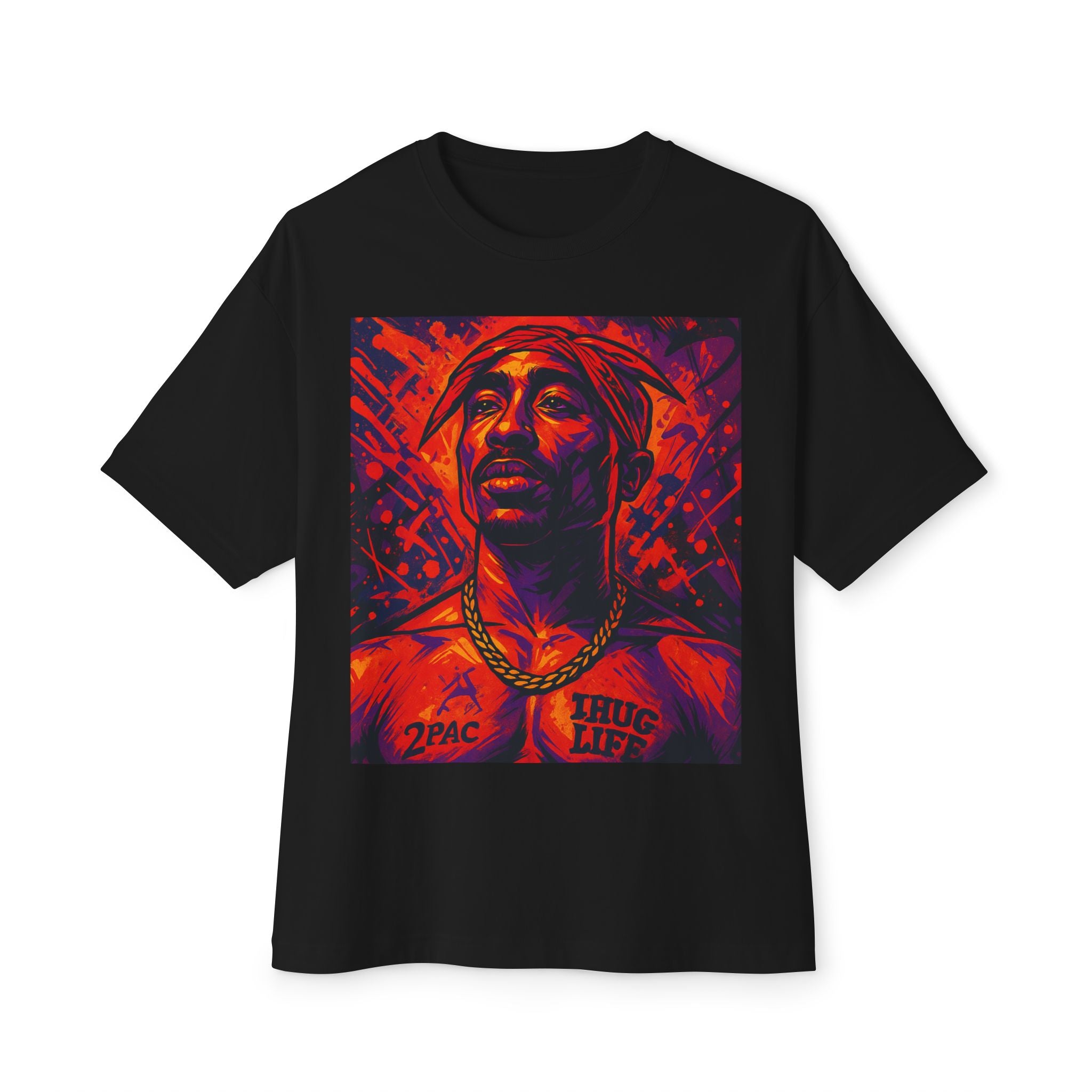 Graphic Tee — Bold Red Portrait Streetwear T‑Shirt