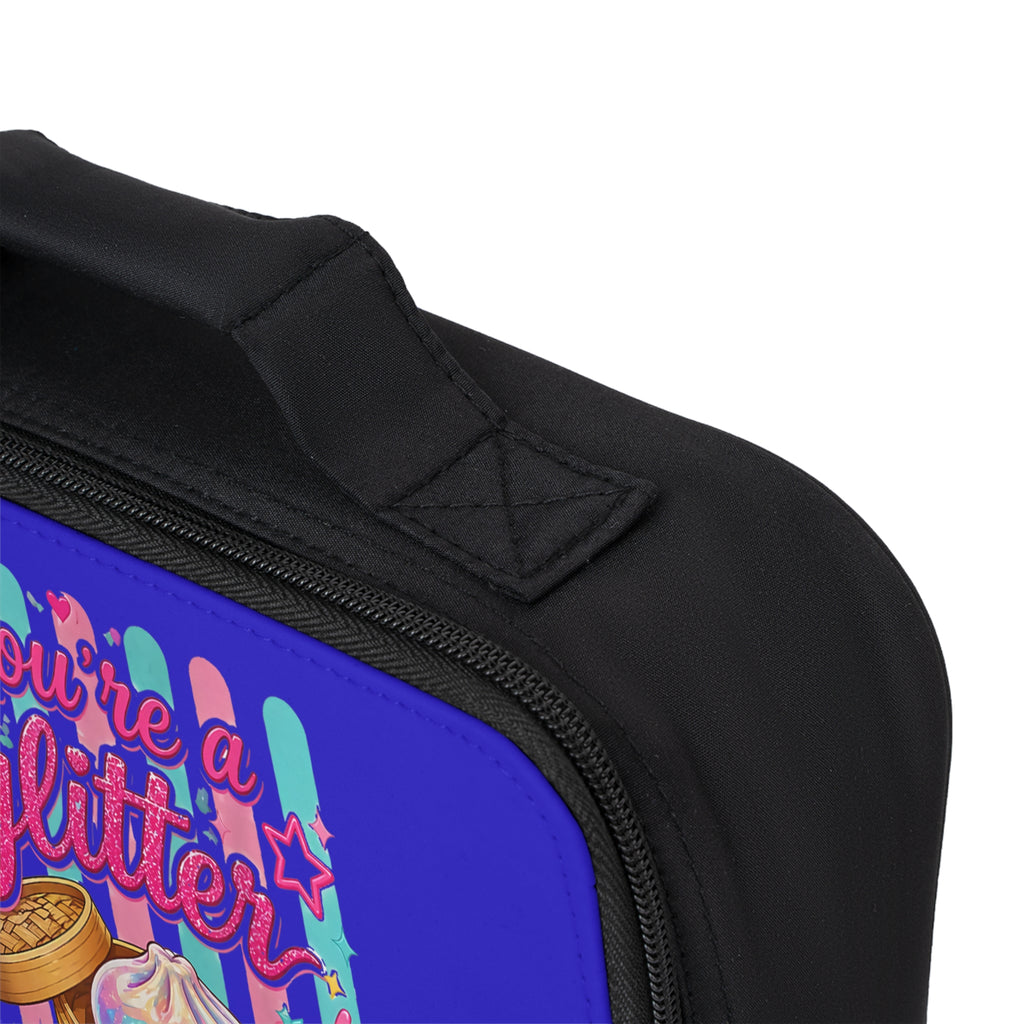 Glitter Dumpling Lunch Bag — Cute Kawaii Bento Cooler for Kids & Teens