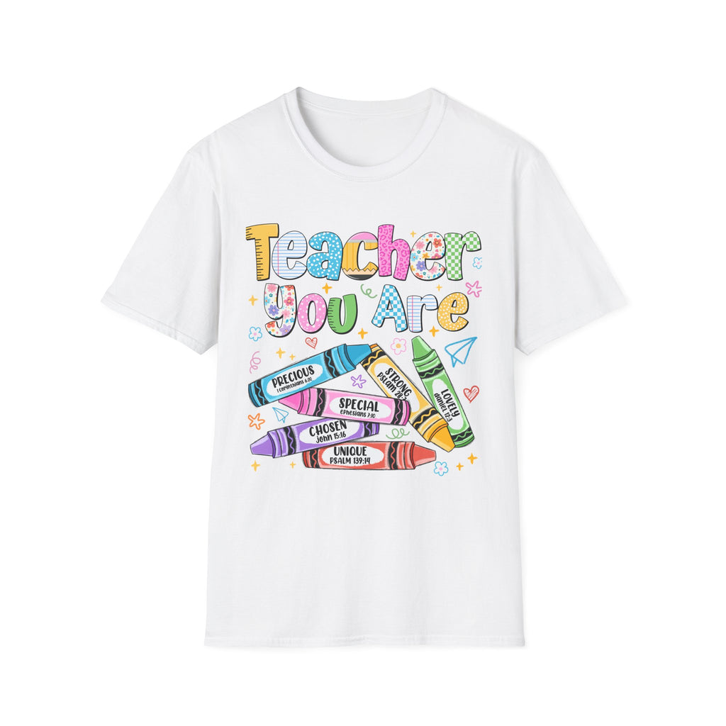Teacher You Are T‑Shirt — Colorful Crayon Teacher Appreciation Tee