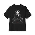 Scream Mask Heart Tee - Horror Graphic Oversized T-Shirt