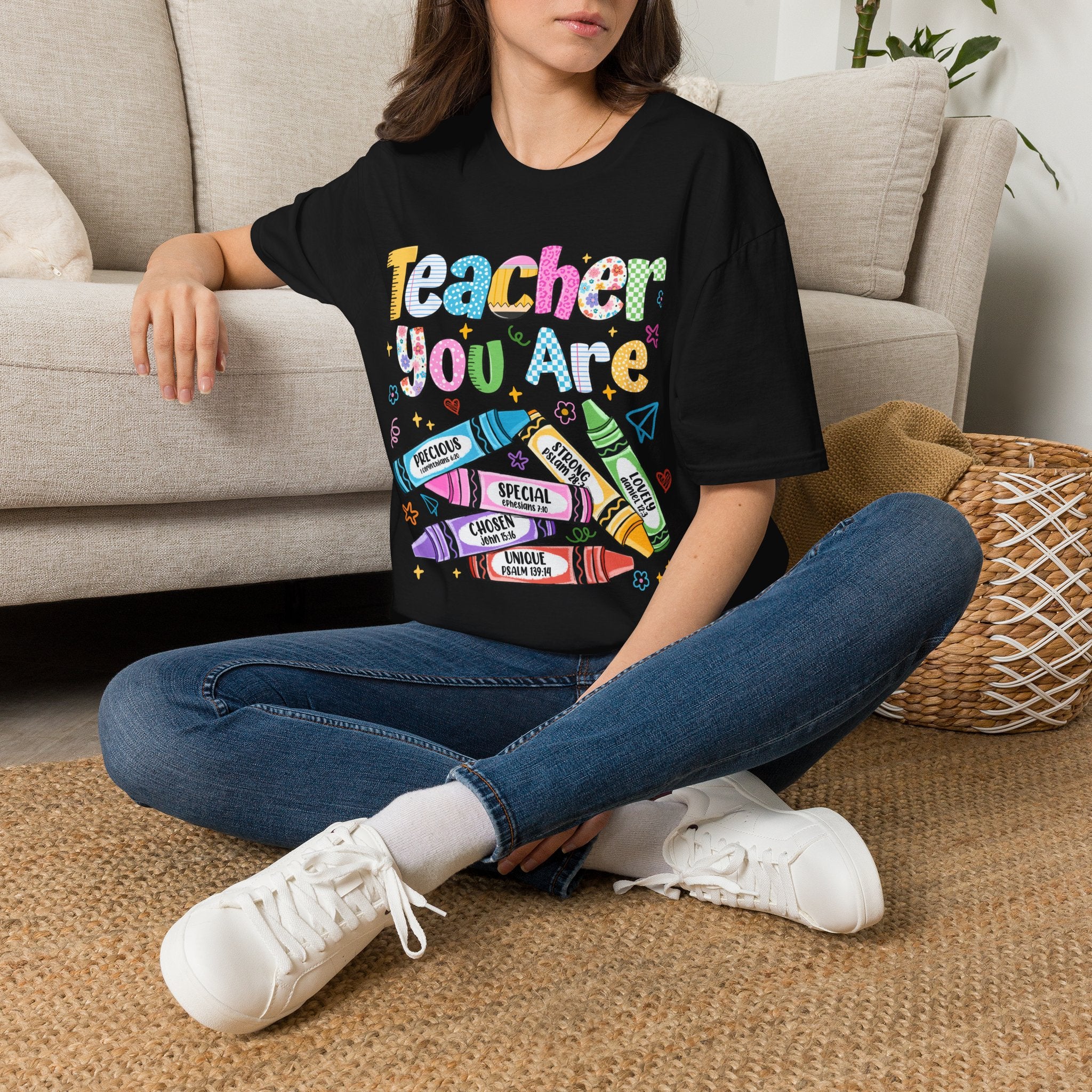 Teacher You Are T‑Shirt — Colorful Crayon Teacher Appreciation Tee