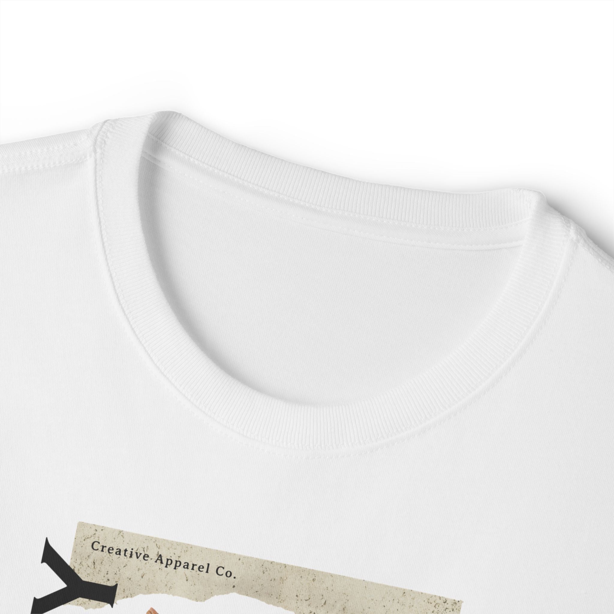 Floral Beauty Graphic Tee — Oversized Boxy Tee with Vintage Collage Design