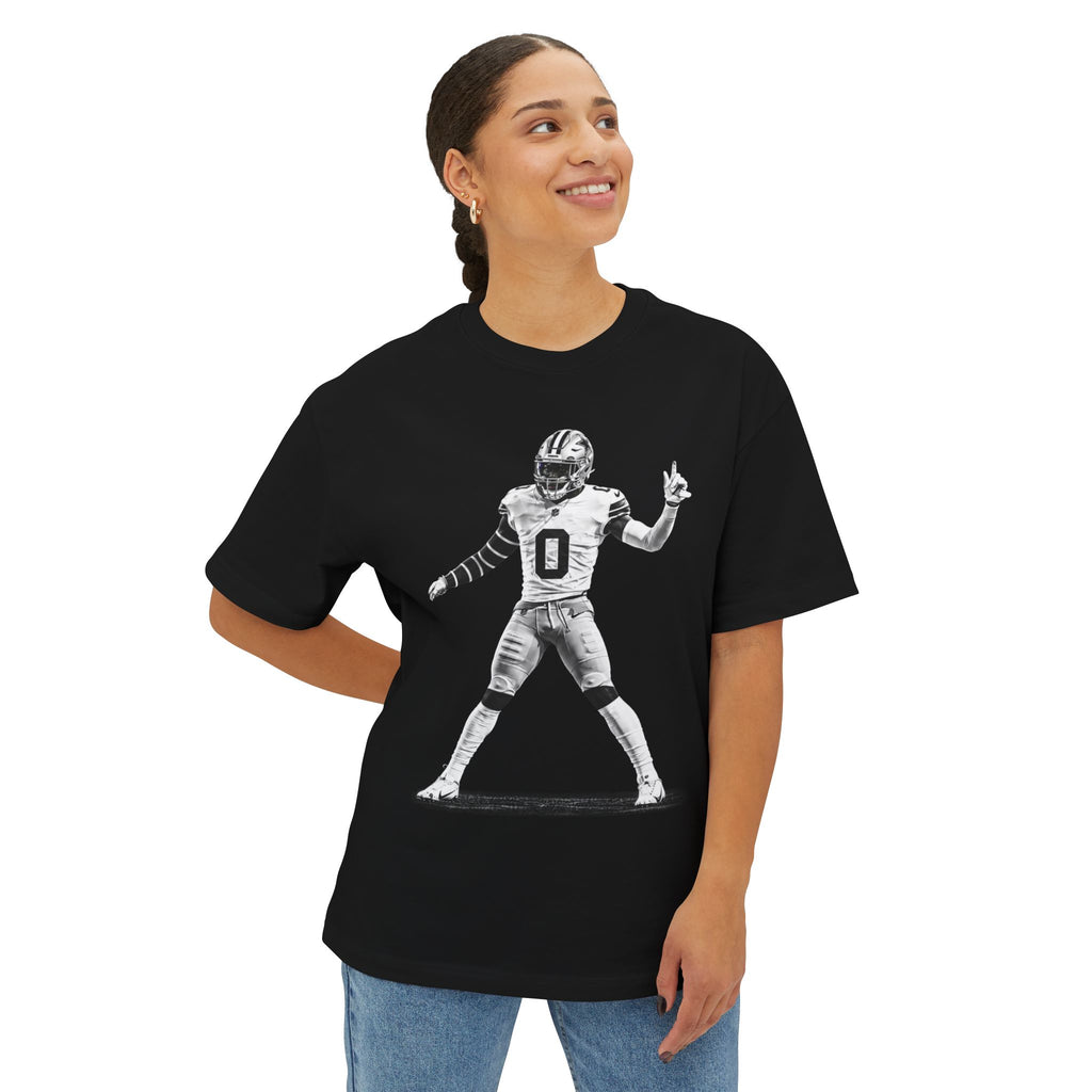 Football Player Silhouette Tee — Vintage Quarterback Pose