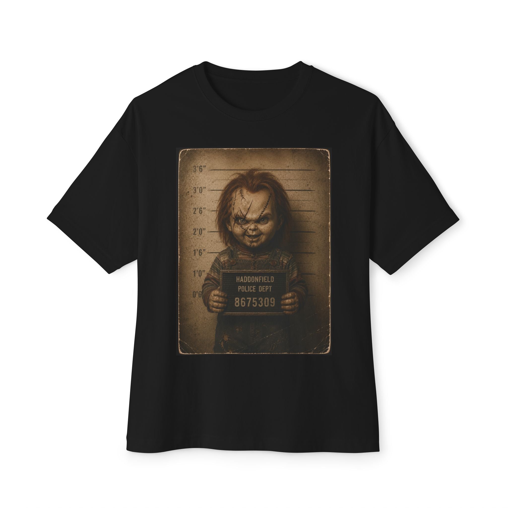 Chucky Mugshot Horror Graphic Tee