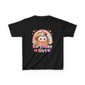 Birthday Girl Kids Tee — Cute Rainbow Pancake Party Shirt