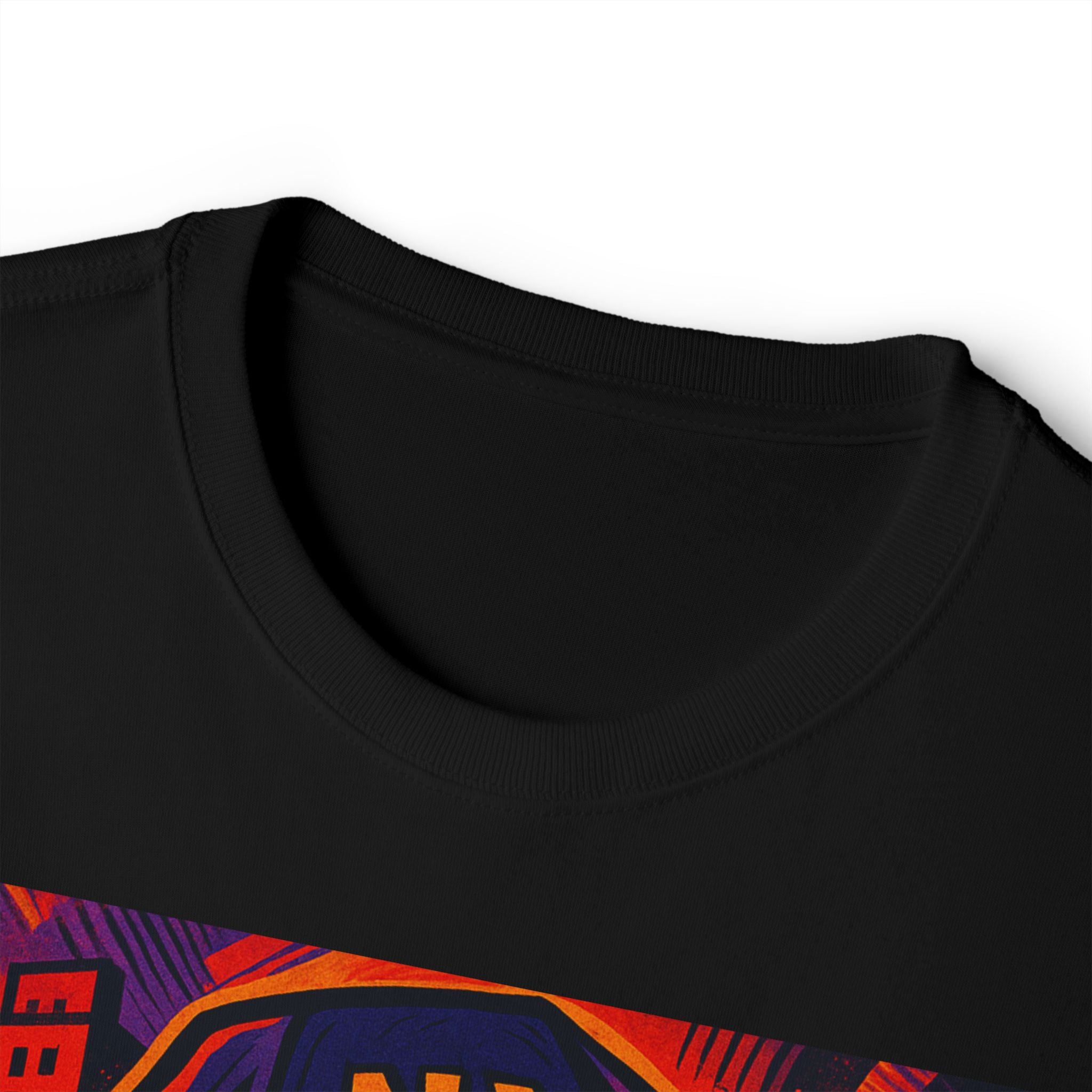 Nas NYC Portrait T‑Shirt — Retro Neon Hip‑Hop Tee