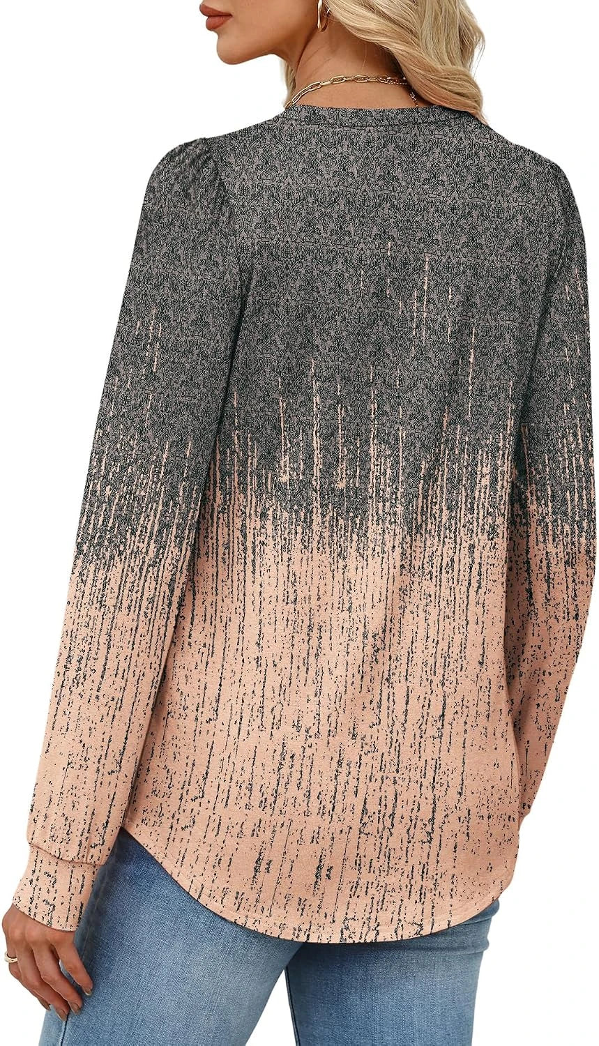 Alaroo Printed Long Sleeve Crewneck Tunic
