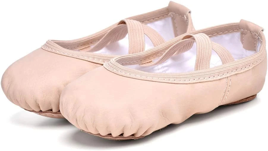 Girls Soft Leather Ballet Shoes