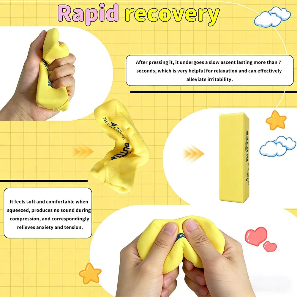 Soft Butter Squishy Fidget Toy