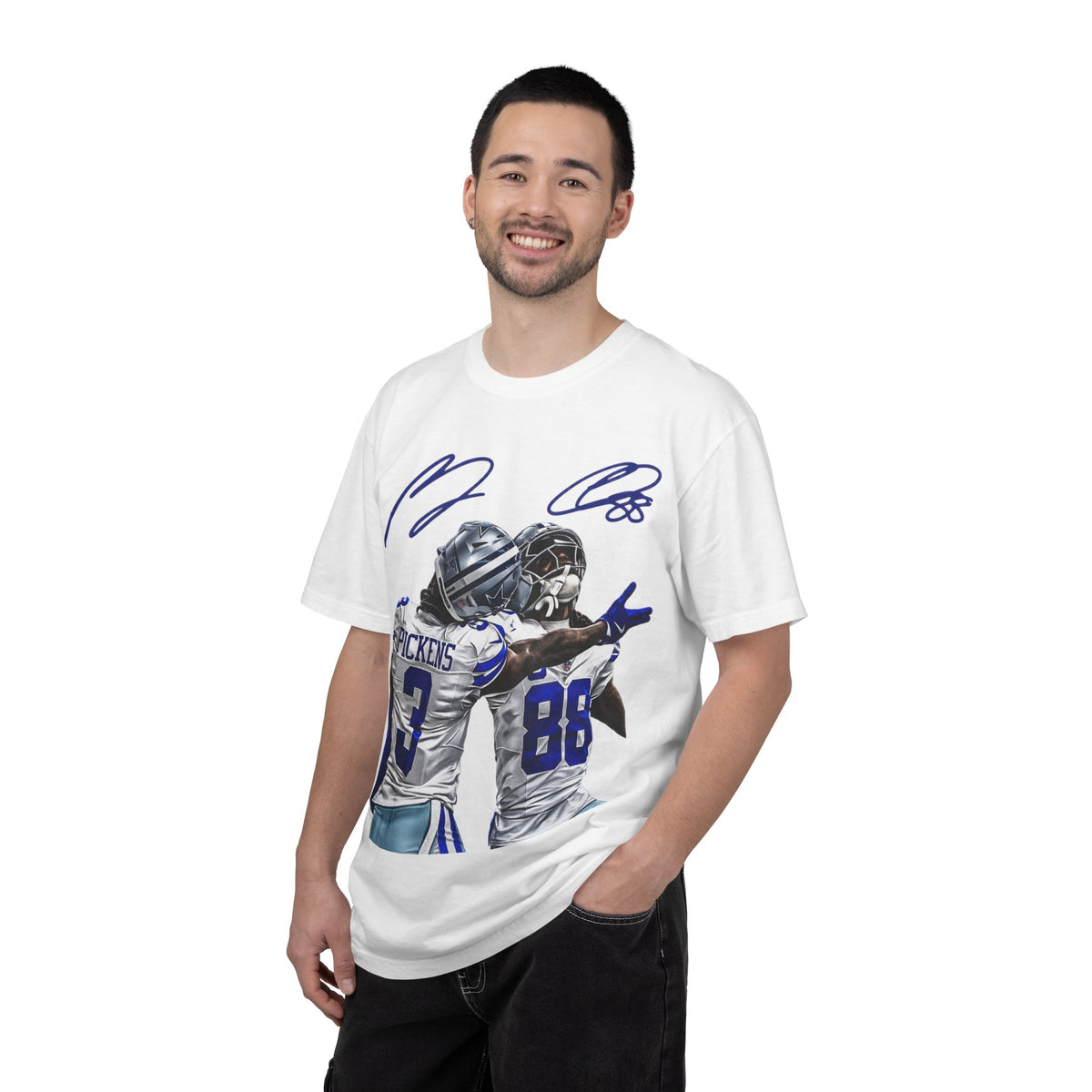 Football Players Celebration T-Shirt — Signed Graphic Tee