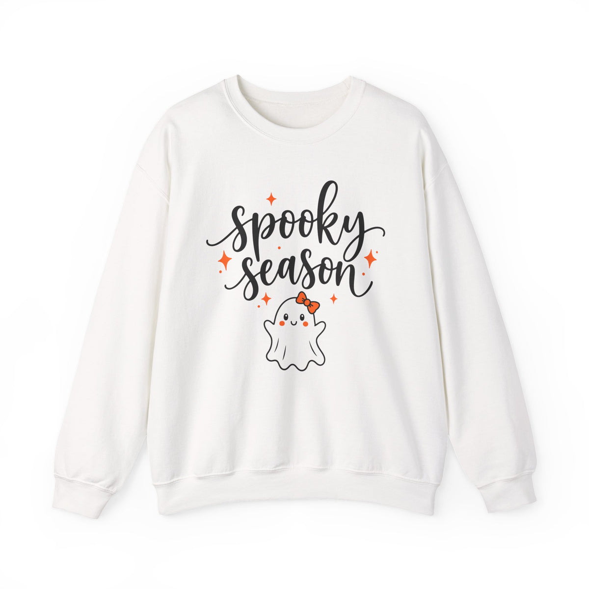 Spooky Season Crewneck Sweatshirt — Cute Ghost Halloween Pullover