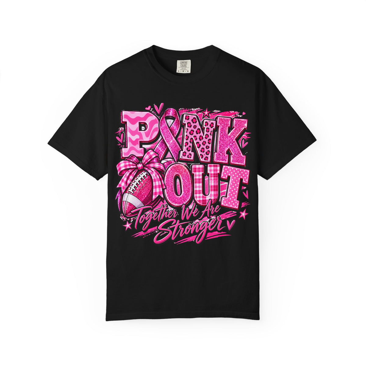 Pink Out T-Shirt — Together We’re Stronger Breast Cancer Awareness Tee