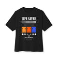Life Saver Graphic Tee — Best Moment Smiley Face Oversized T‑Shirt