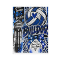 Small Town, BIG Pride Bulldogs Volleyball Mom Blanket