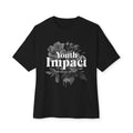 Youth Impact Floral Tee — Vintage Monochrome Graphic T‑Shirt