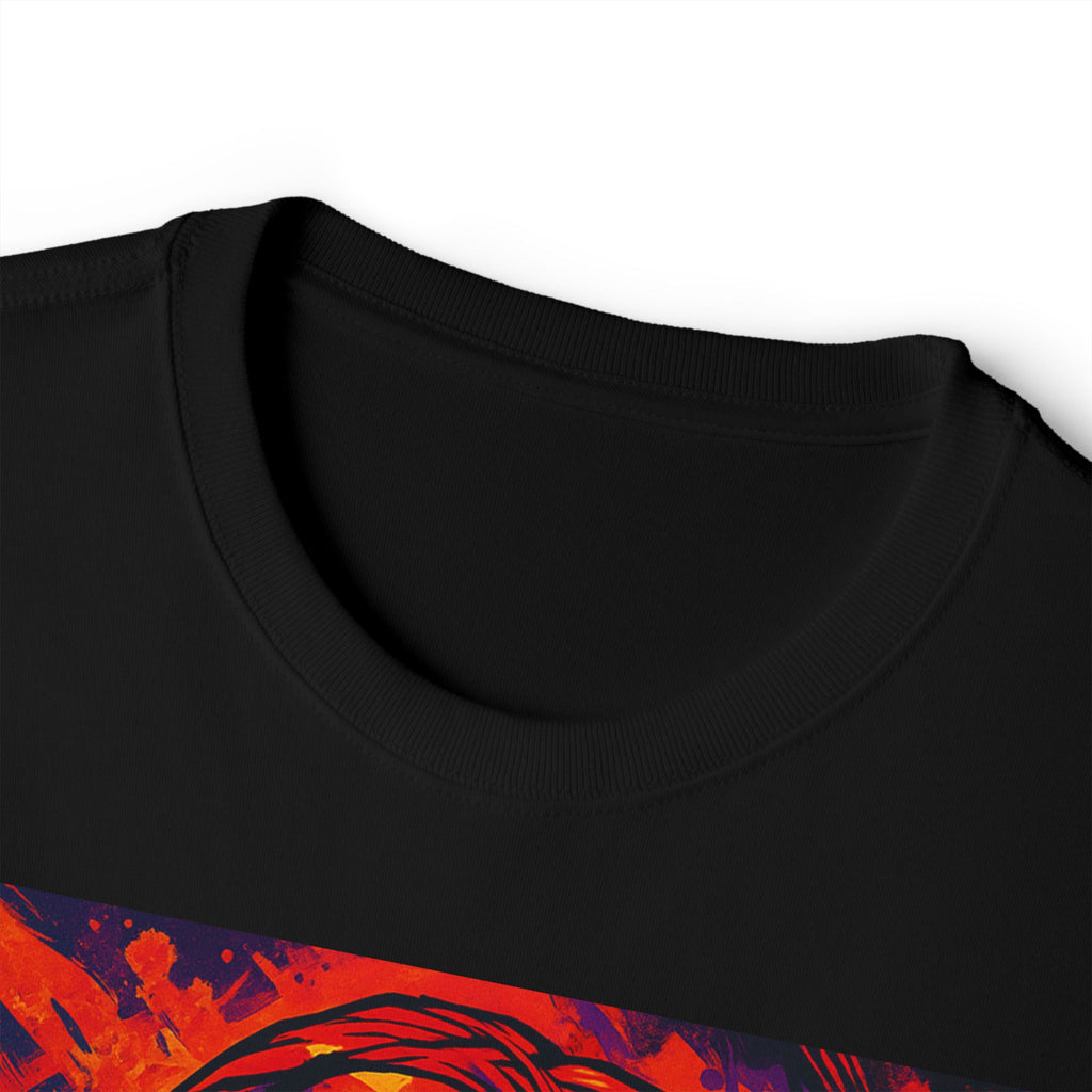 Graphic Tee — Bold Red Portrait Streetwear T‑Shirt