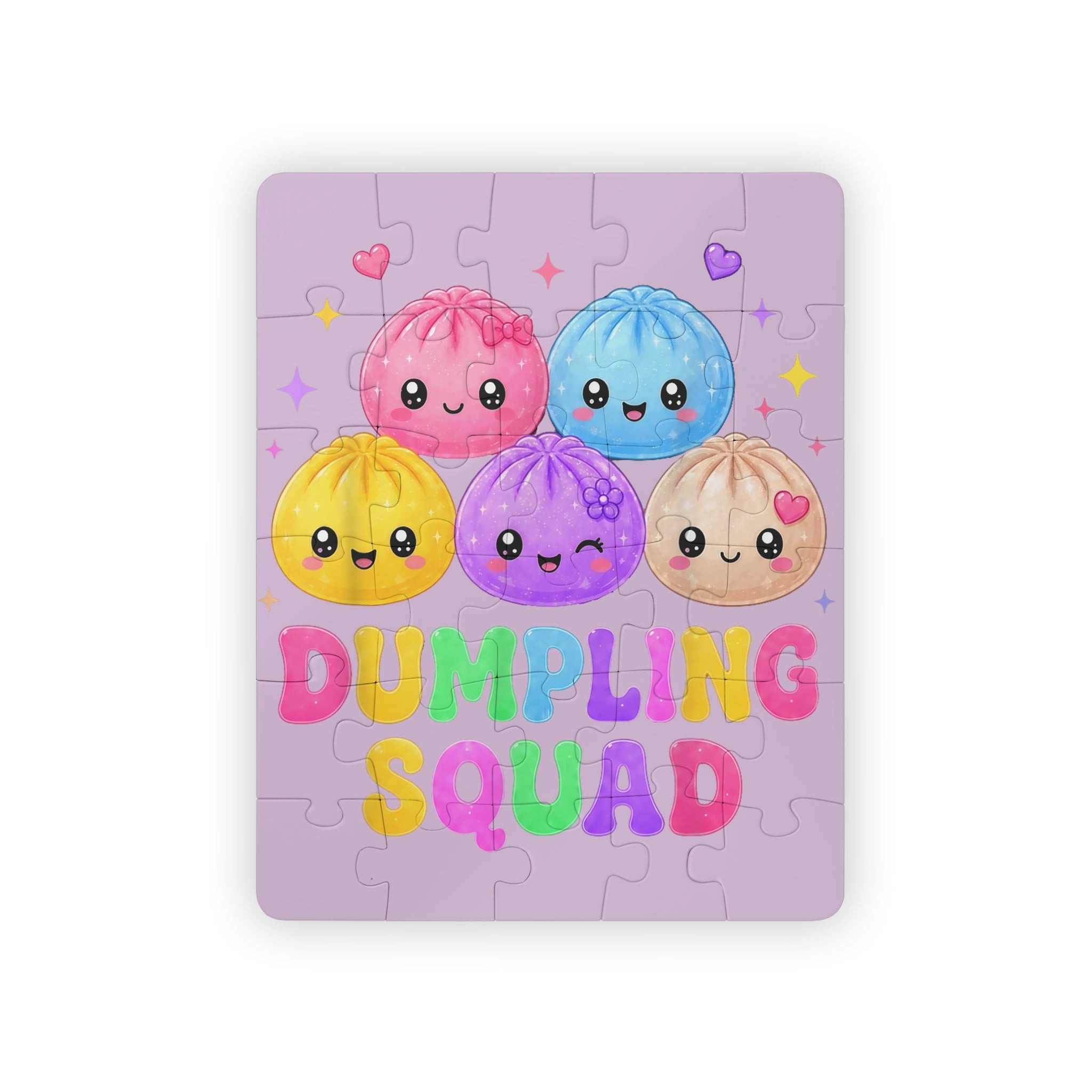 Dumpling Squad 30‑Piece Kids Puzzle — Cute Kawaii Food Puzzle for Toddlers & Preschoolers