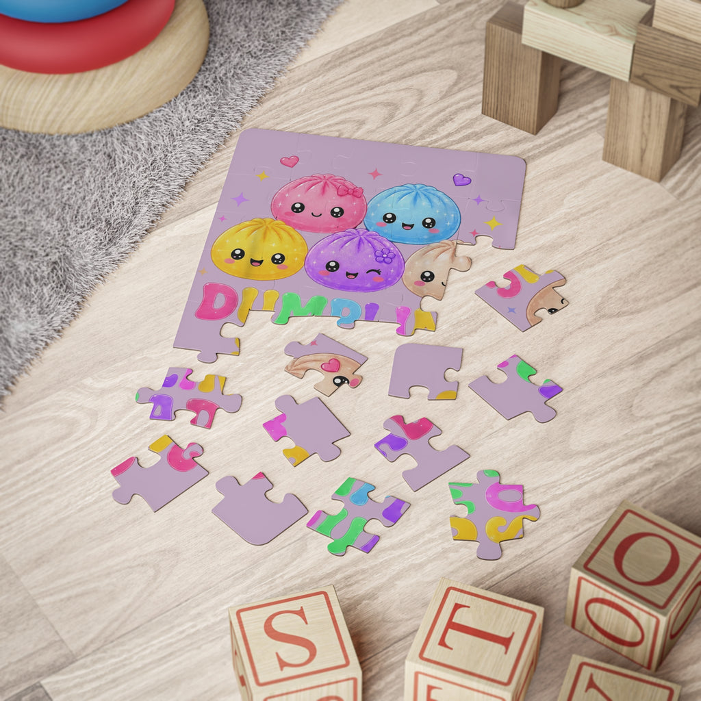 Dumpling Squad 30‑Piece Kids Puzzle — Cute Kawaii Food Puzzle for Toddlers & Preschoolers