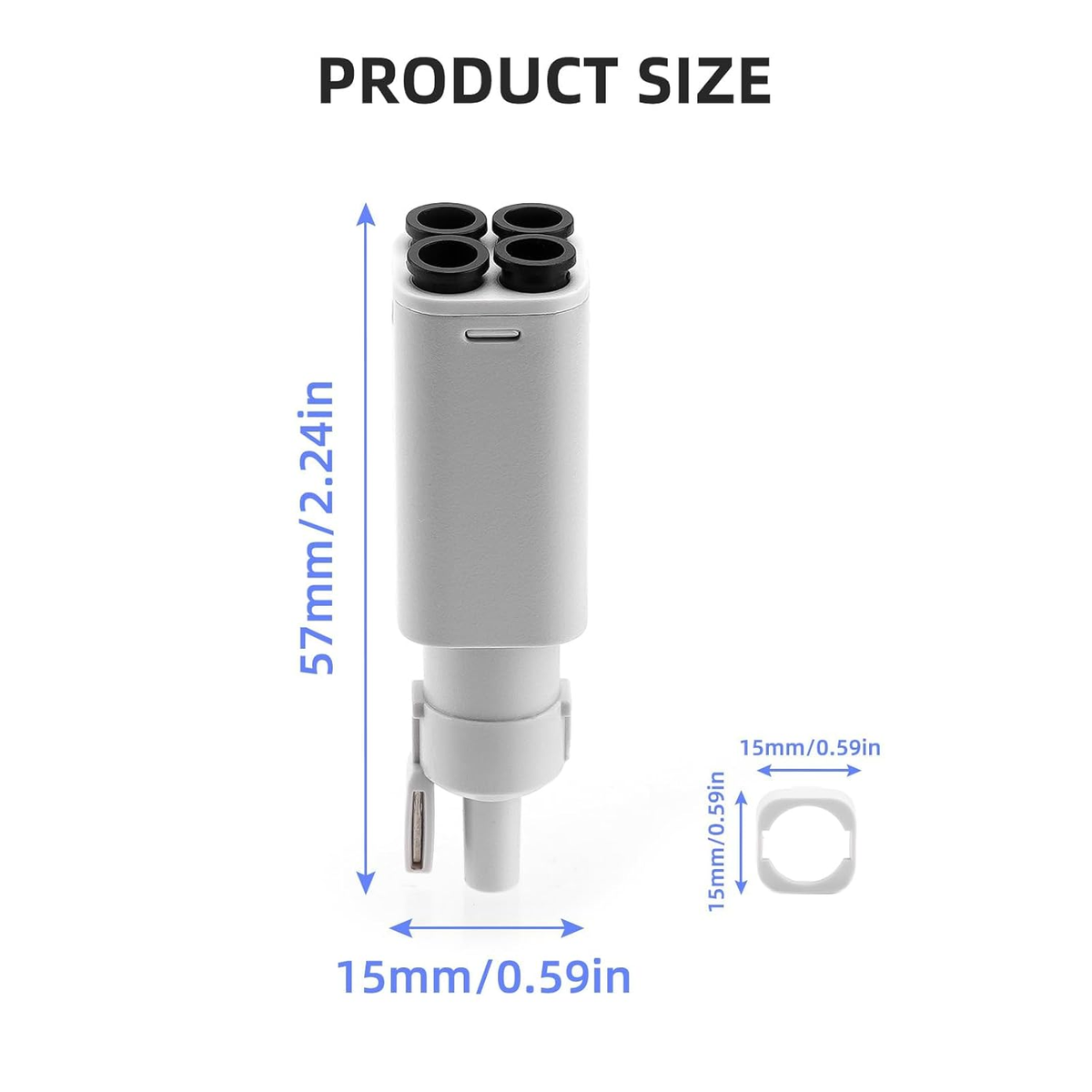 4-In-1 PTFE Adapter Replacement for Bambu Lab A1/A1Mini 3D Printer Accessories,E