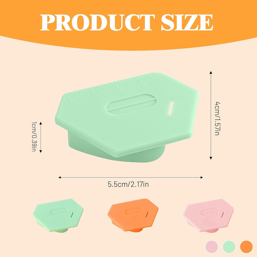 3 Pack Magnetic Seam Guide for Sewing Machine, Upgraded Multifunctional Polygona