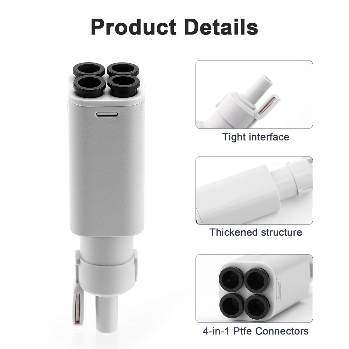 4-In-1 PTFE Adapter Replacement for Bambu Lab A1/A1Mini 3D Printer Accessories,E