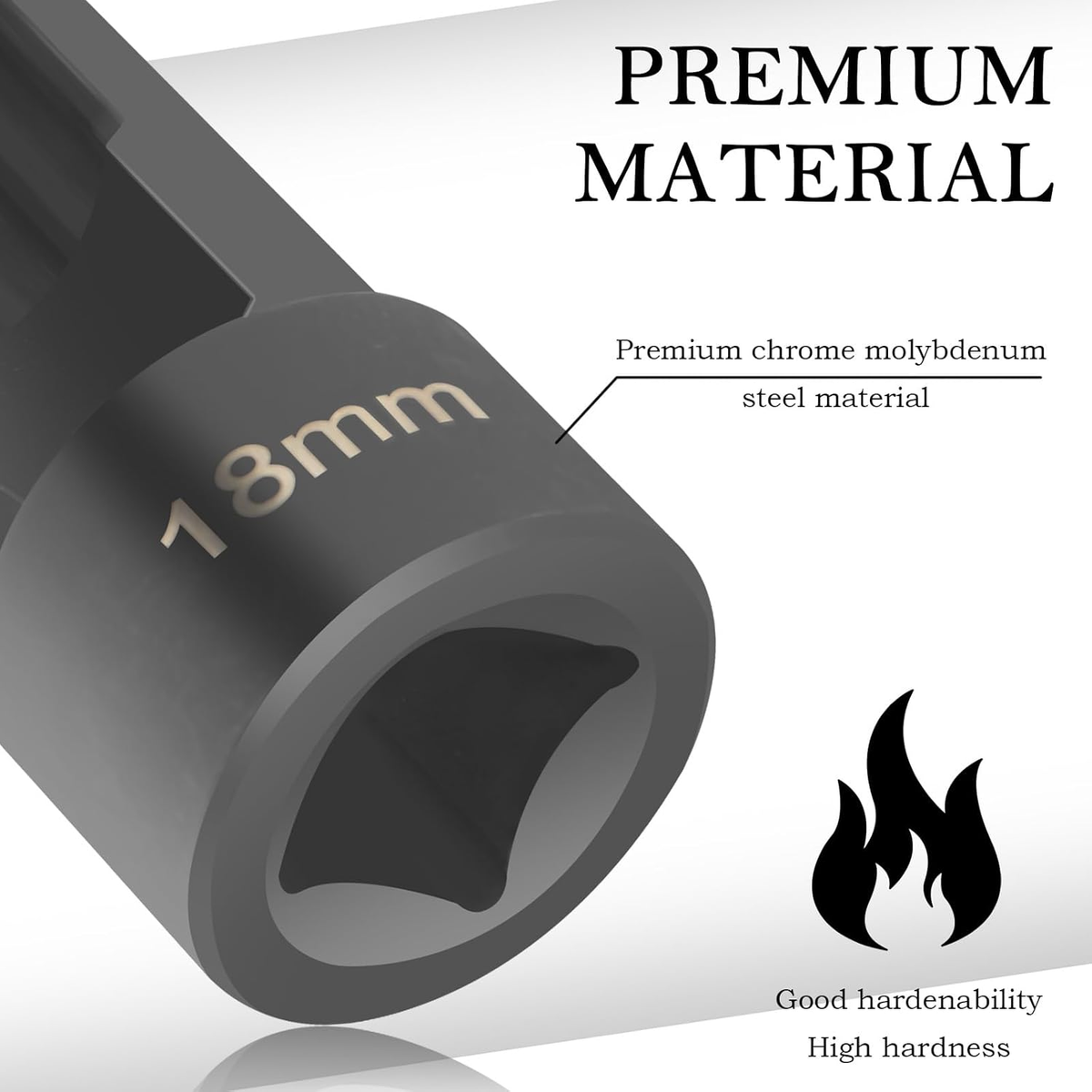 18Mm Shock Absorber Socket for Removal of Shock Absorbers Nut,Strut Nut Socket w