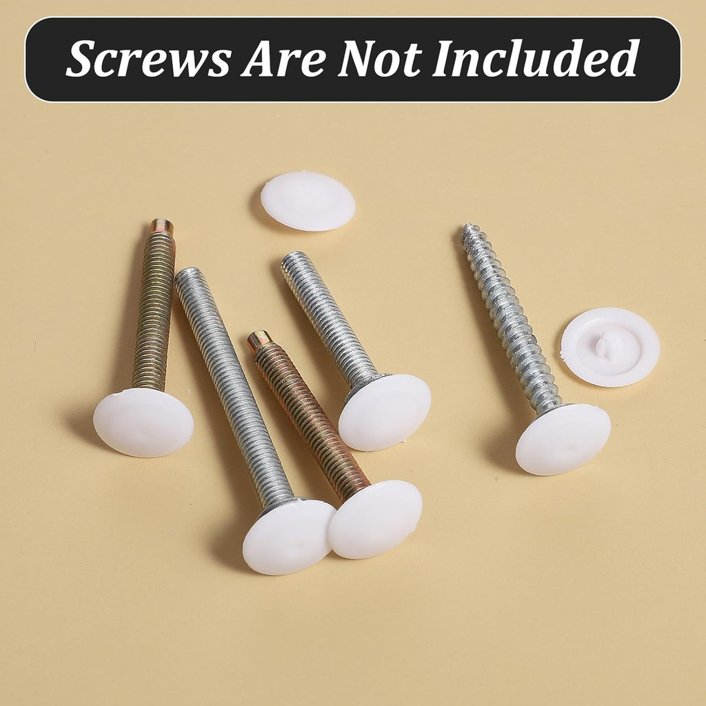 150 Pcs Screw Cap Covers, 12Mm Screws Caps White Waterproof Self Tapping Cap Dec