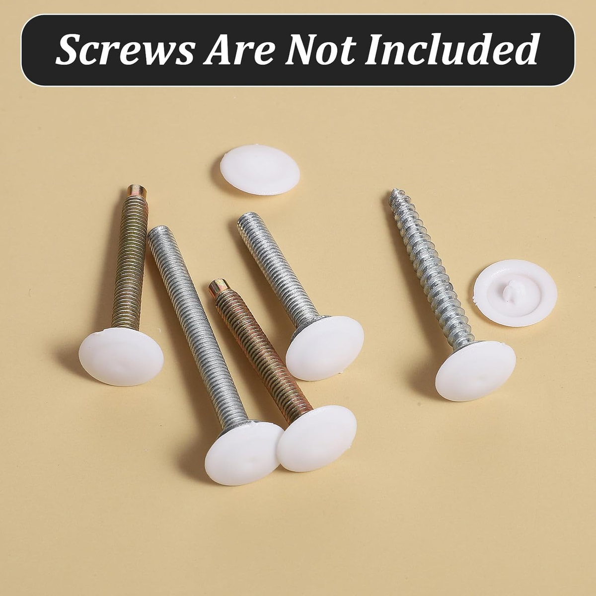 150 Pcs Screw Cap Covers, 12Mm Screws Caps White Waterproof Self Tapping Cap Dec