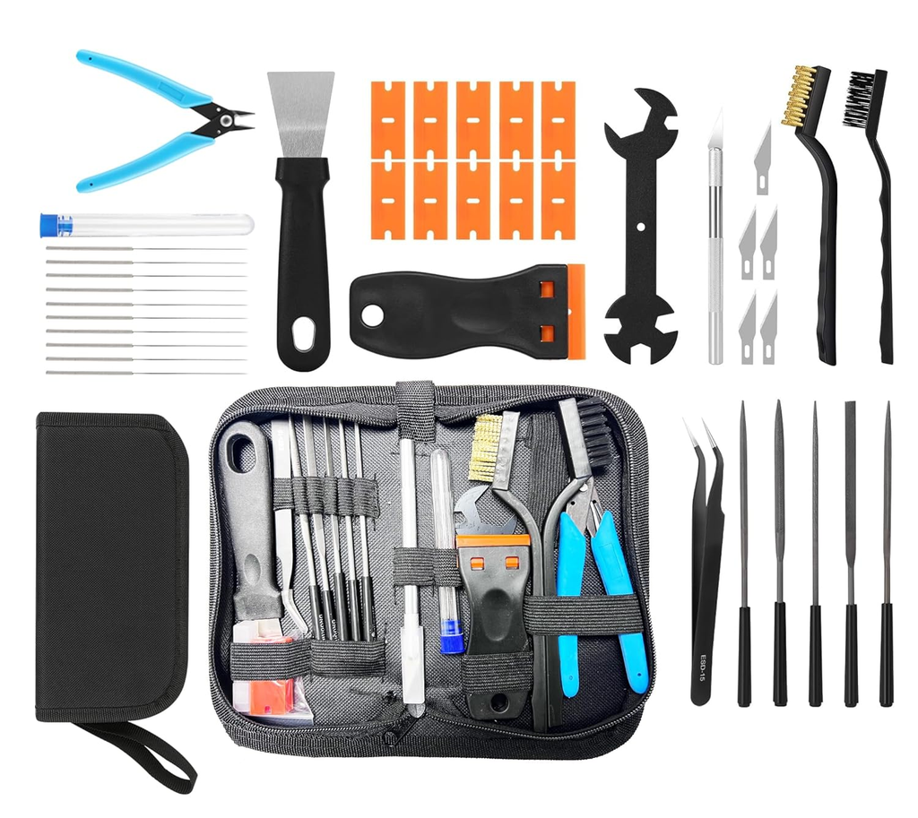 38Pcs 3D Printer Tools Kit with Storage Case, 3D Printer Accessories - Scrapers,