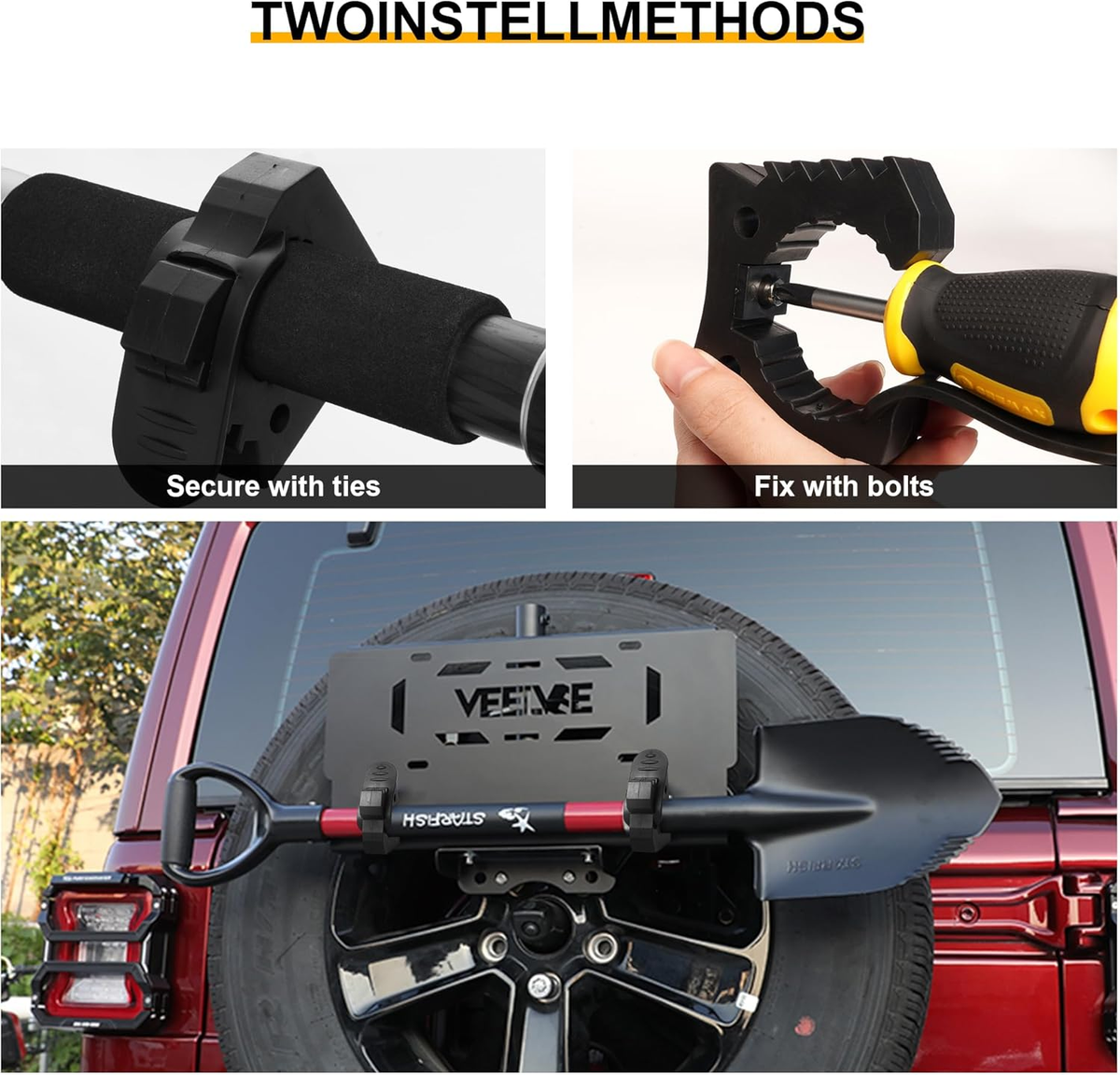 4 Pcs Quick Release Rubber Clamp Fist Mount Clamps Mounting Kit