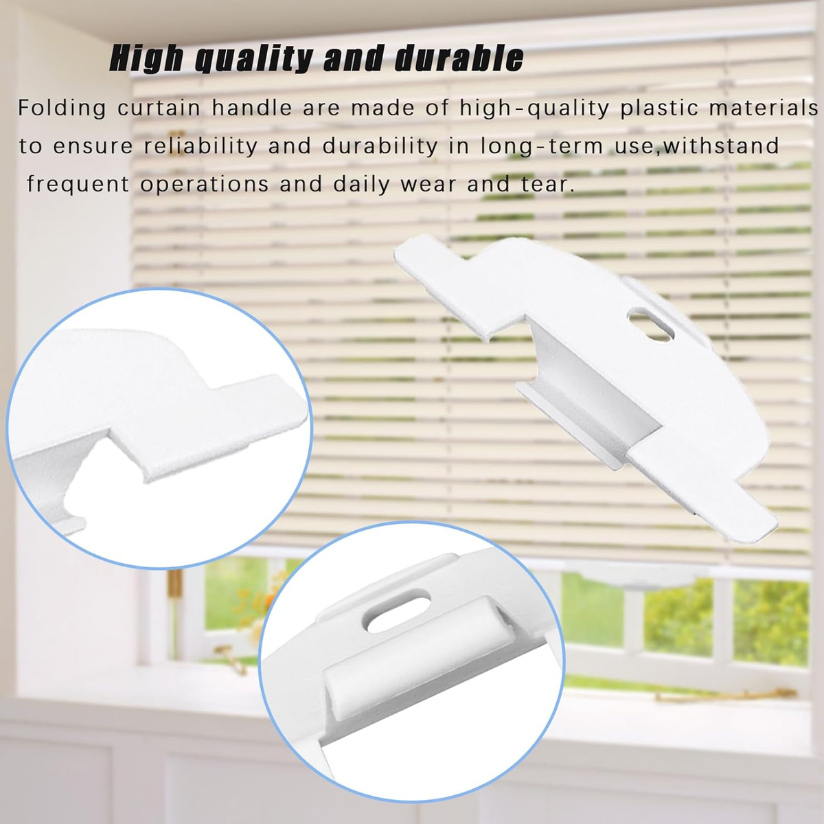 3/4" Pleat Lite Rise Handles Blind Pulls for Hunter Douglas Duette and Applause