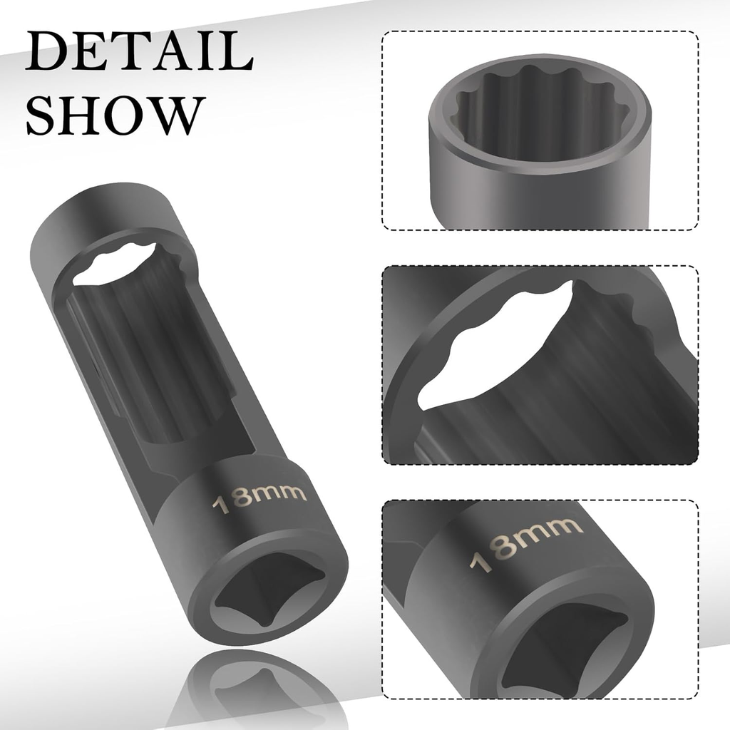 18Mm Shock Absorber Socket for Removal of Shock Absorbers Nut,Strut Nut Socket w