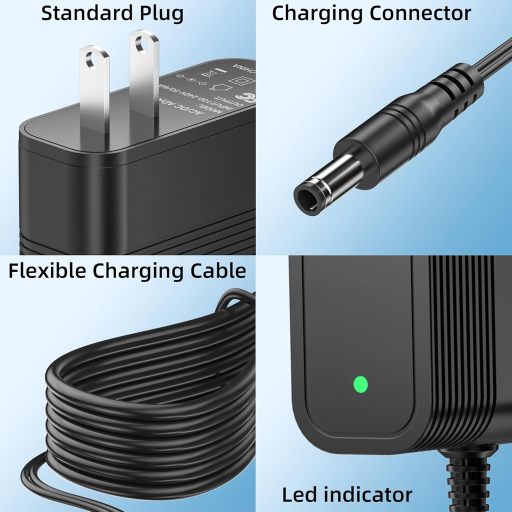 16.8V Charger for Hunter Douglas Battery Wand, Powerview Shades Motorization Con