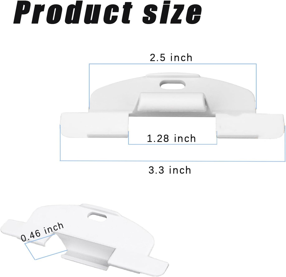 3/4" Pleat Lite Rise Handles Blind Pulls for Hunter Douglas Duette and Applause