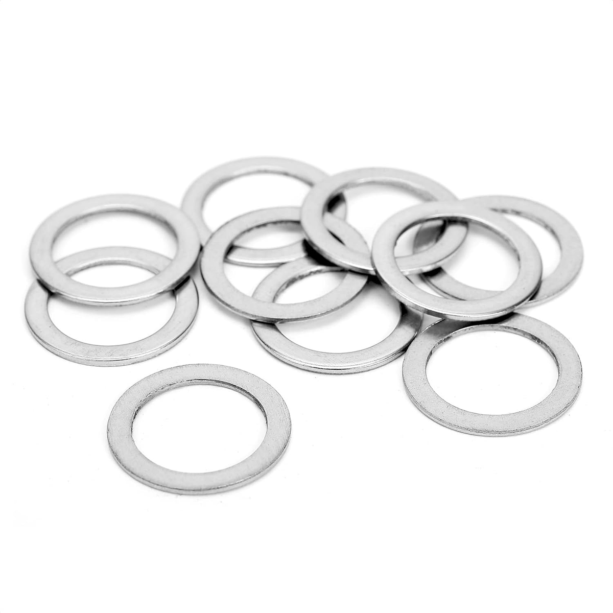 10 PCS Bike Pedal Washers Stainless Steel Pedal Gasket Replacement for Mountain