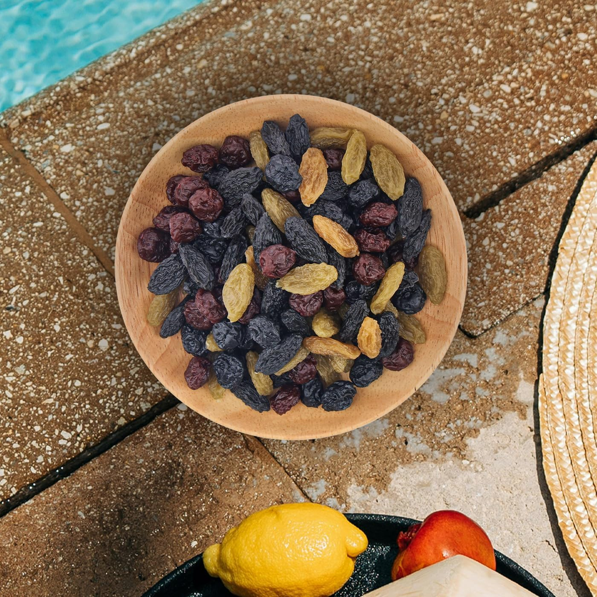 100G Artificial Mixed Dried Fruit,Realistic Dried Fruit Decor Include Raisin,Cra