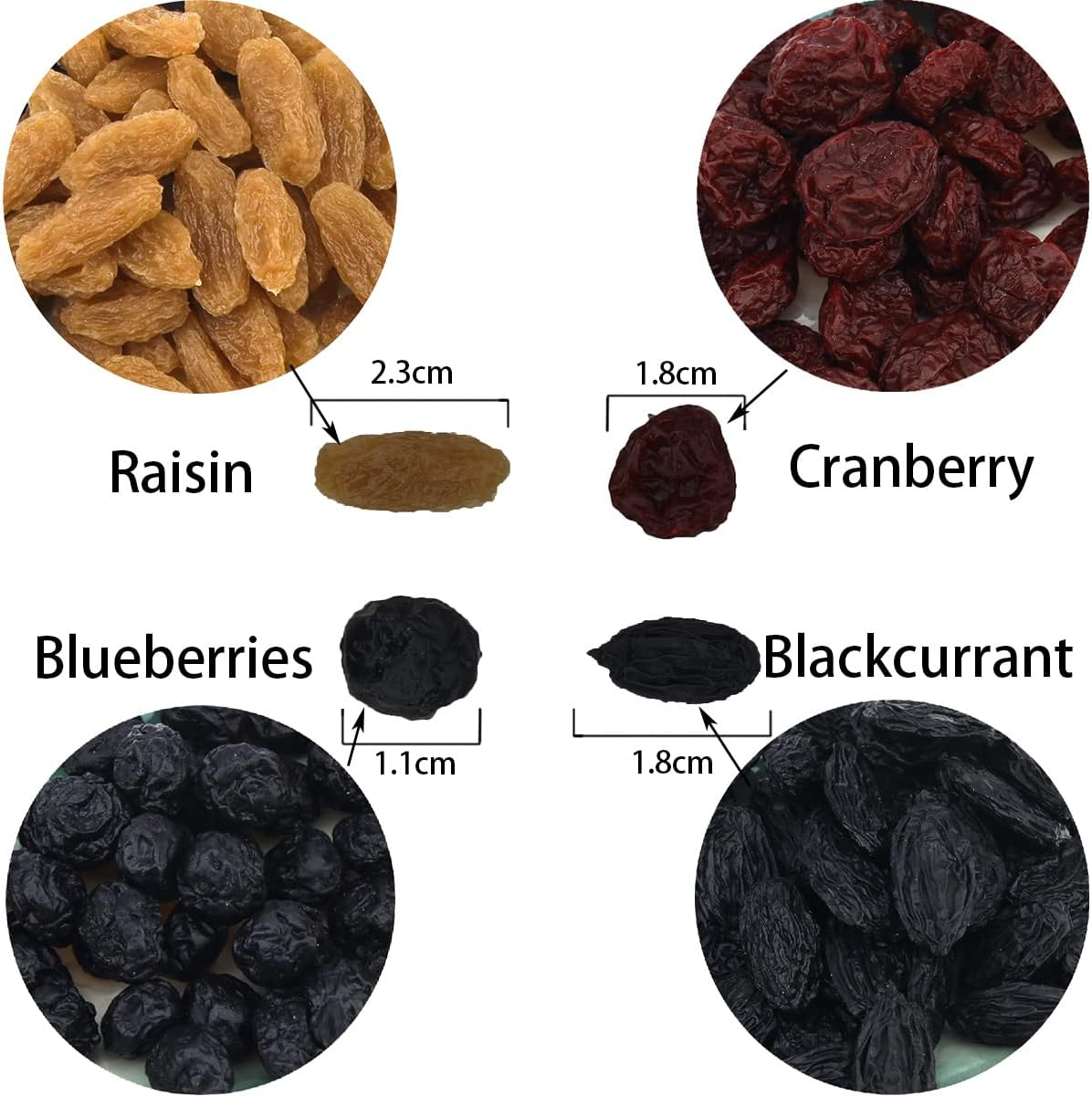 100G Artificial Mixed Dried Fruit,Realistic Dried Fruit Decor Include Raisin,Cra