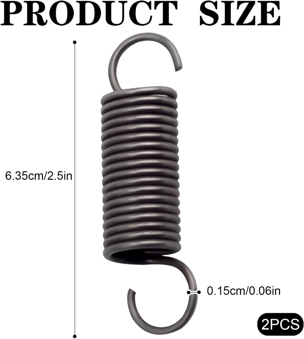 2-Pack 2 1/2-Inch Recliner Springs, Recliner Mechanism Tension Coil Replacement