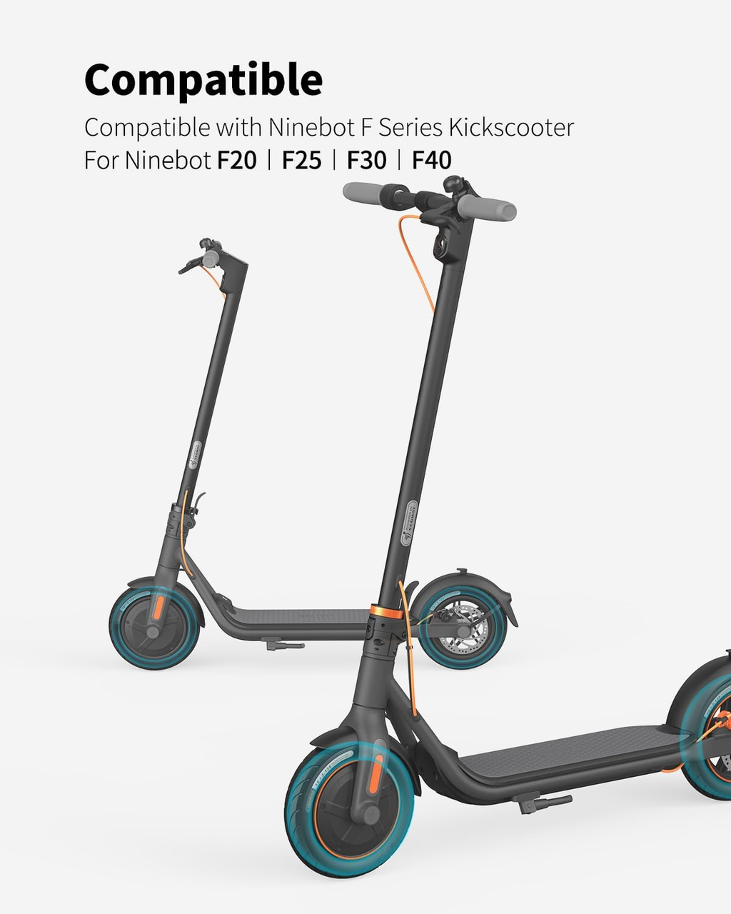 10X2.125 Thickened Inner Tube Compatible with Ninebot by Segway Kickscooter F20/