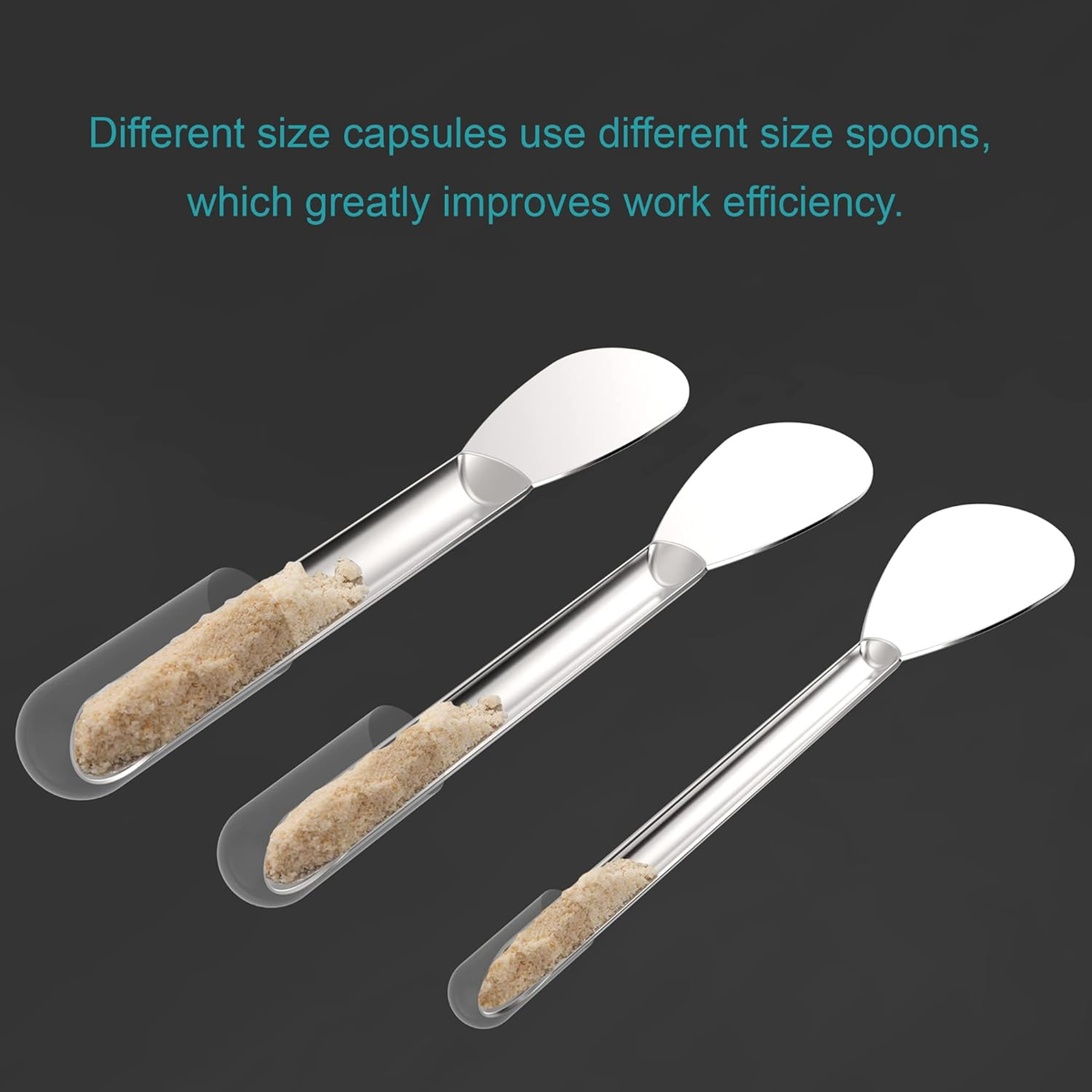 25 Pcs Stainless Steel Lab Spatula Micro Scoop Set Laboratory Tiny Mixing Spatul