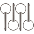 4 Pcs Quick Release Pin, Diameter 1/4", Usable Length 1-1/2", Overall Length 2",