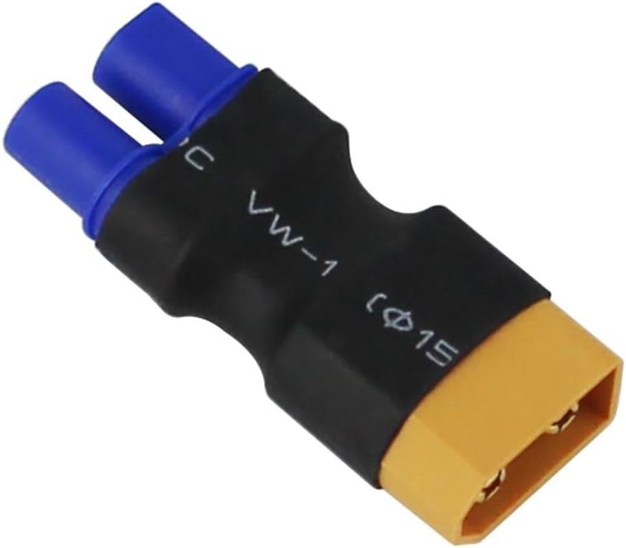 3Pcs Male XT60 to Female EC3 Losi Connector Adapter for Crawler Turnigy(Pack of