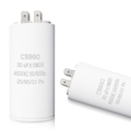 30UF CBB60 Motor Run Capacitor, 450VAC 50/60HZ Cylindrical Capacitor for Motor R
