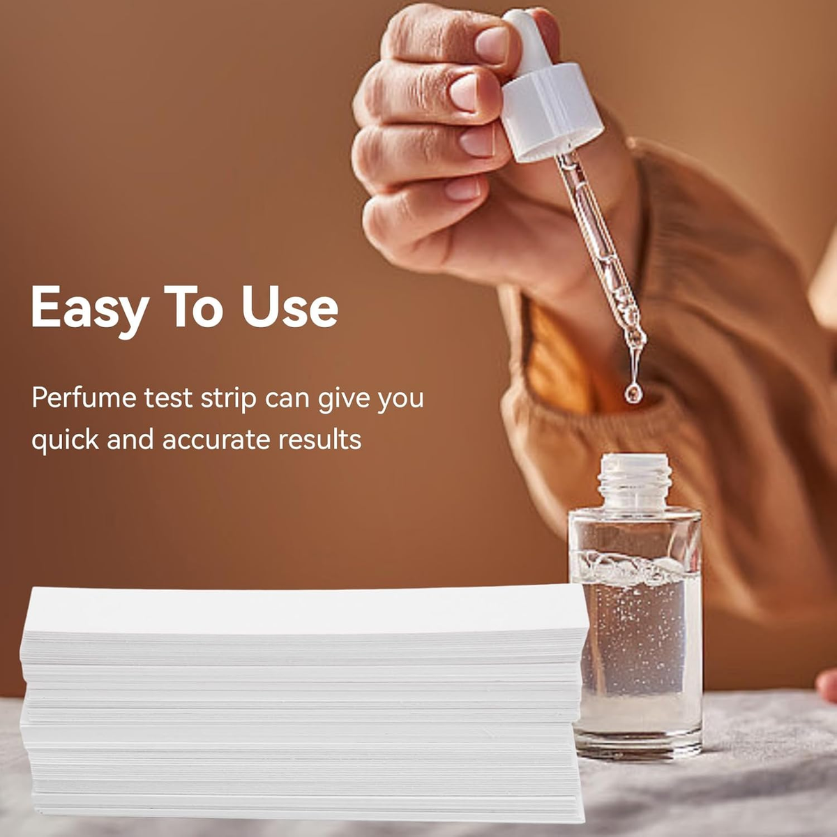 100PCS Perfume Test Strips, Professional Scent Strips Portable Disposable Essent
