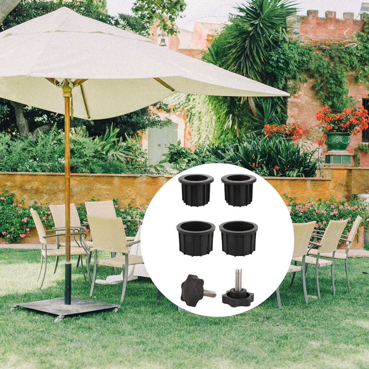 4 Pcs Umbrella Base Stand Replacement Parts, Patio Umbrella Stand Replacement Pa